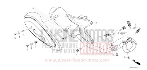 SILENCIEUX D'ECHAPPEMENT (FSH125R) FSH125R de 2024